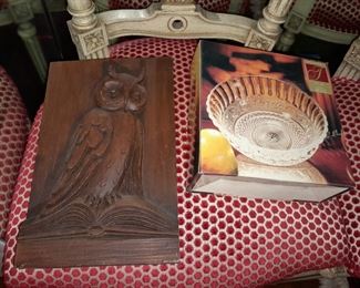 Mid-Century Modern Owl Wall Plauque 