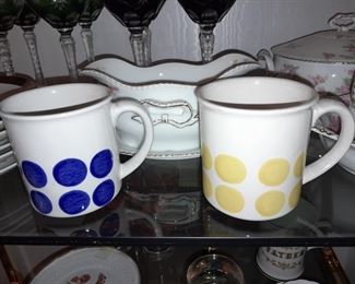 Modern "Dot" Coffee Mugs