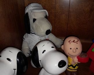 Vintage Snoopy Baseball Plush Doll