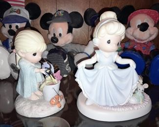Disney Precious Moments Figurines (Nemo & Cinderella)