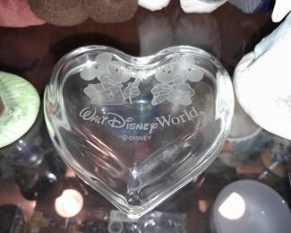 Vintage Disney World Heart Shaped Trinket Box