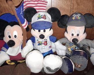Mickey Mouse Plush Beanie Dolls