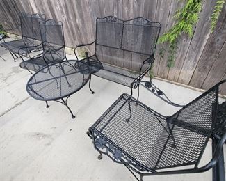 Wrought iron outdoor set