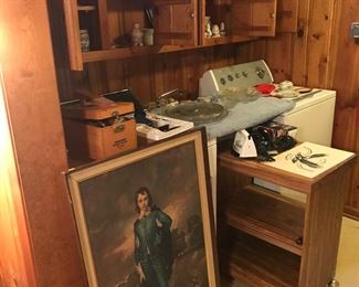 Shoe shine kit and microwave cart