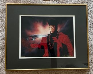 Framed Star Trek's Judge Q Signed by Sonia R Hillios
