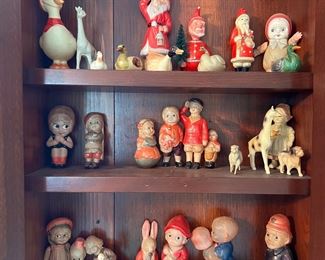 Antique Celluloid Japanese Bisque Toys