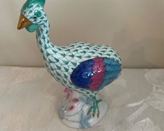 Herend Porcelain Guinea Fowl Figurine