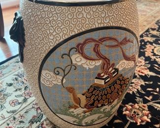 Chinoiserie Ceramic Garden Stool
