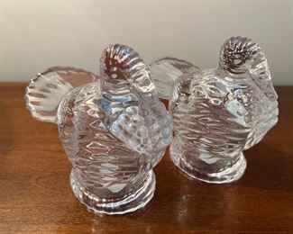 Shannon by Godinger Crystal Turkey Salt & Pepper Pair