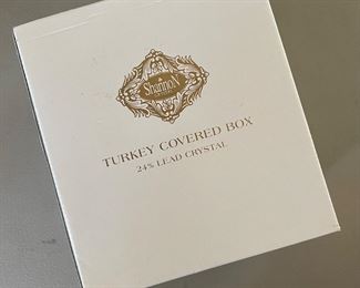 Shannon Crystal Turkey Covered Box (new in box)