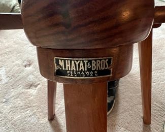 M. Hayat & Bros Prayer Smoking or Betting 3 Legged Chairs (5 Total)