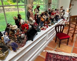 Huge Christmas Figurine Collection