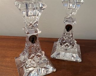 Waterford Lismore 6" Crystal Candlesticks