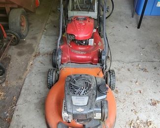 Troy Bilt & Husquavarna push mowers