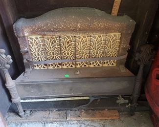 Art Deco Freestanding Fireplace Insert Gas