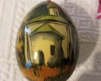 Hand painted egg decoration