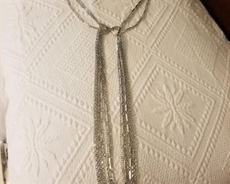 Lariat slide necklace