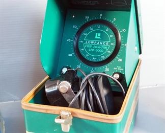 Lowrance Fish Lo-K-Tor, Model LFP-300D, Ice Blue Aqua Velva Aftershave Fishing Reel Decanter, Southern Railway Stanley 1 Qt. Vacuum Bottle, And More