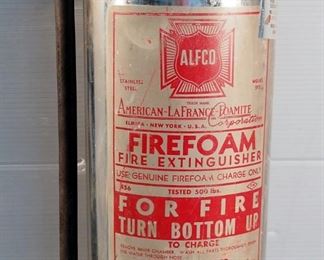 ALFCO American La France Foamite Corp Foam Fire Extinguisher, Model 5F2, 24.5" Tall