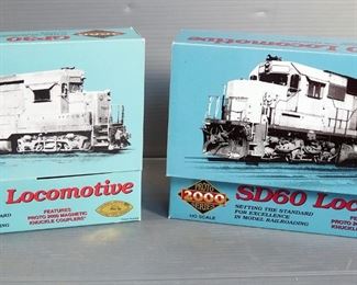Diecast HO Scale Proto 2000 Series Limited Ed. SD60 Locomotive, And GP30 Locomotive
