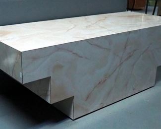 Laminate Architectural Coffee Table, 15" x 46" x 18"