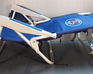 Tommy Bahamas Portable Folding Beach Chair With Drink Holder And Straps For Easy Carry