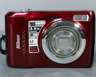 Nikon Cool Pix Digital Camera Model # L20, Battery Operated Qty 3, Kodak Easy Share Battery Operated Digital Camera