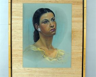 Art / Decor, Natalee Romine Print, 29.5" x 24, Jeremy Adair Framed Native American Pencil Sketch, 18.5" x 20.5", Mark English Framed Geramino