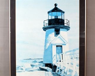 Vintage Style Mele Poster, 25"x 18", C. Adams Framed Matted Under Glass Print Number 186/500, 21" x 17"