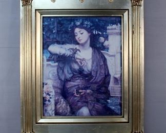Framed Under Glass Libra And Her Sparrow Print, 31" x 25.5", Framed Under Glass Landscape Print, 32" x 28"