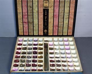 Lab Manufacturing Color Coded Lock Cylinder Pins In Metal Organizing Case, And Blank Keys, Contents Of Tote