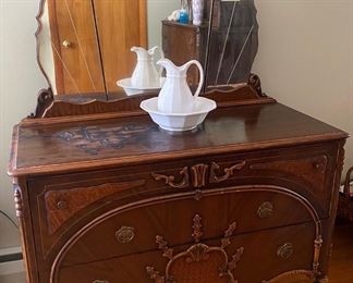 Antique Dresser and Mirror 
