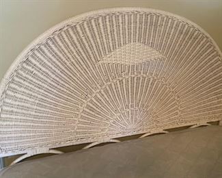 Full Size Wicker Headboard