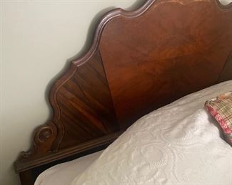 Antique Full Size Bed with Headboard and Footboard