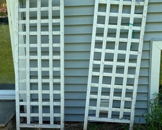 Pair of Wooden Trellises