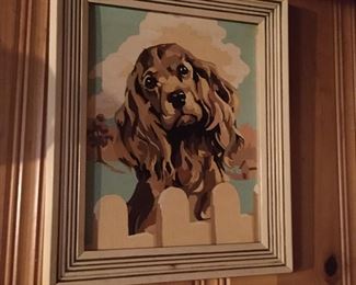 Vintage Framed Paint-by-Number Picture #2