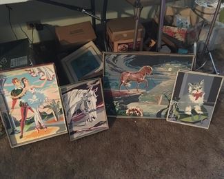 Vintage Paint by Number Paintings