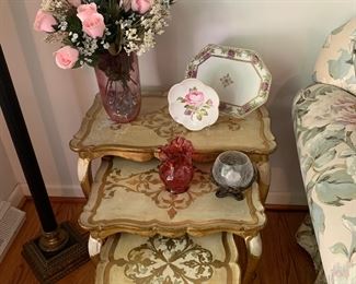 Vintage Florentino nesting tables