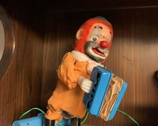 Vintage tin toy “Happy ‘n Sad magic face clown”