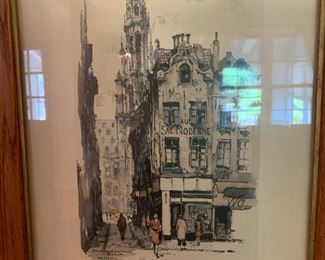 Vintage Jan Korthals watercolor