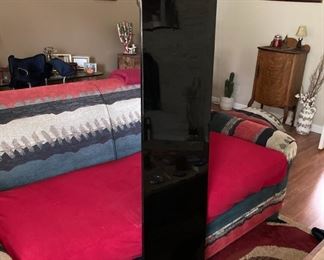 Back of Vintage Fuzhou Lacquerware Screens seen in previous picture; 15 inches wide by 5 feet high