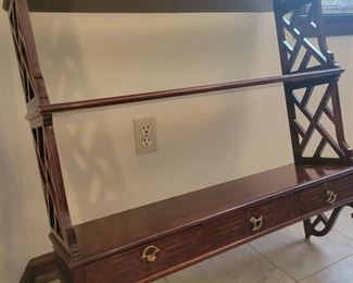 Beatiful mahogany wall shelf