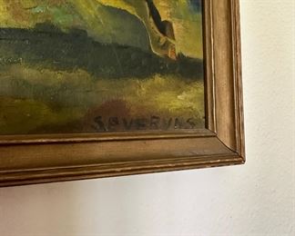 Oil Painting of Wild Horses by Severyns