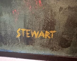 Cabin in the Woods Oil Painting by Stewart