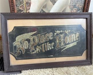 Framed Needlepoint - No Place Like Home