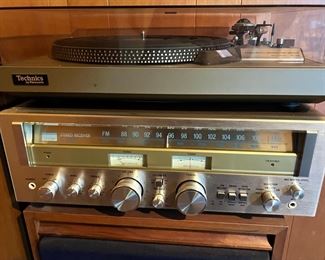 Sansui Stereo Receiver, Technics SL-23 Turntable