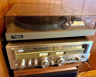 Sansui Stereo Receiver, Technics SL-23 Turntable