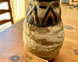 Clay Pottery Vase by Ardelle