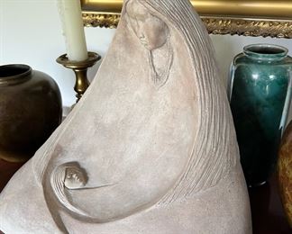 1983 Acoma Pueblo Pottery La Madre Indian Sculpture