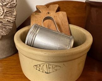 Pacific Clay Works Stoneware Butter Crock